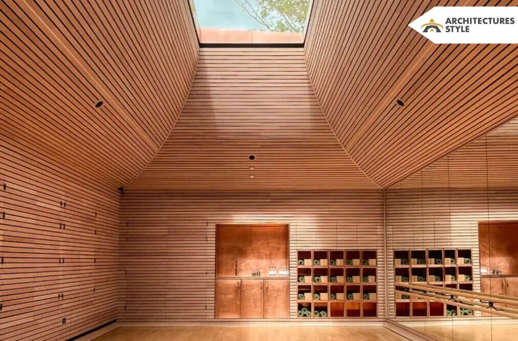 Rammed Earth Yoga Studio by Invisible Studio Architects