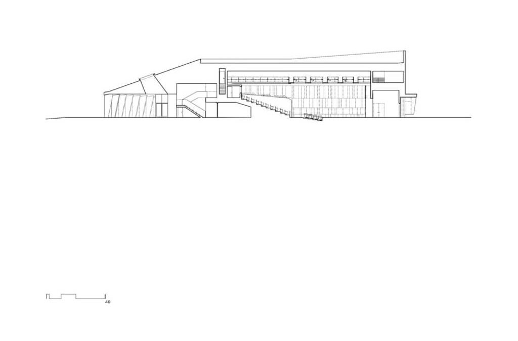 design drawing of Thaden School Marlon Blackwell Architects