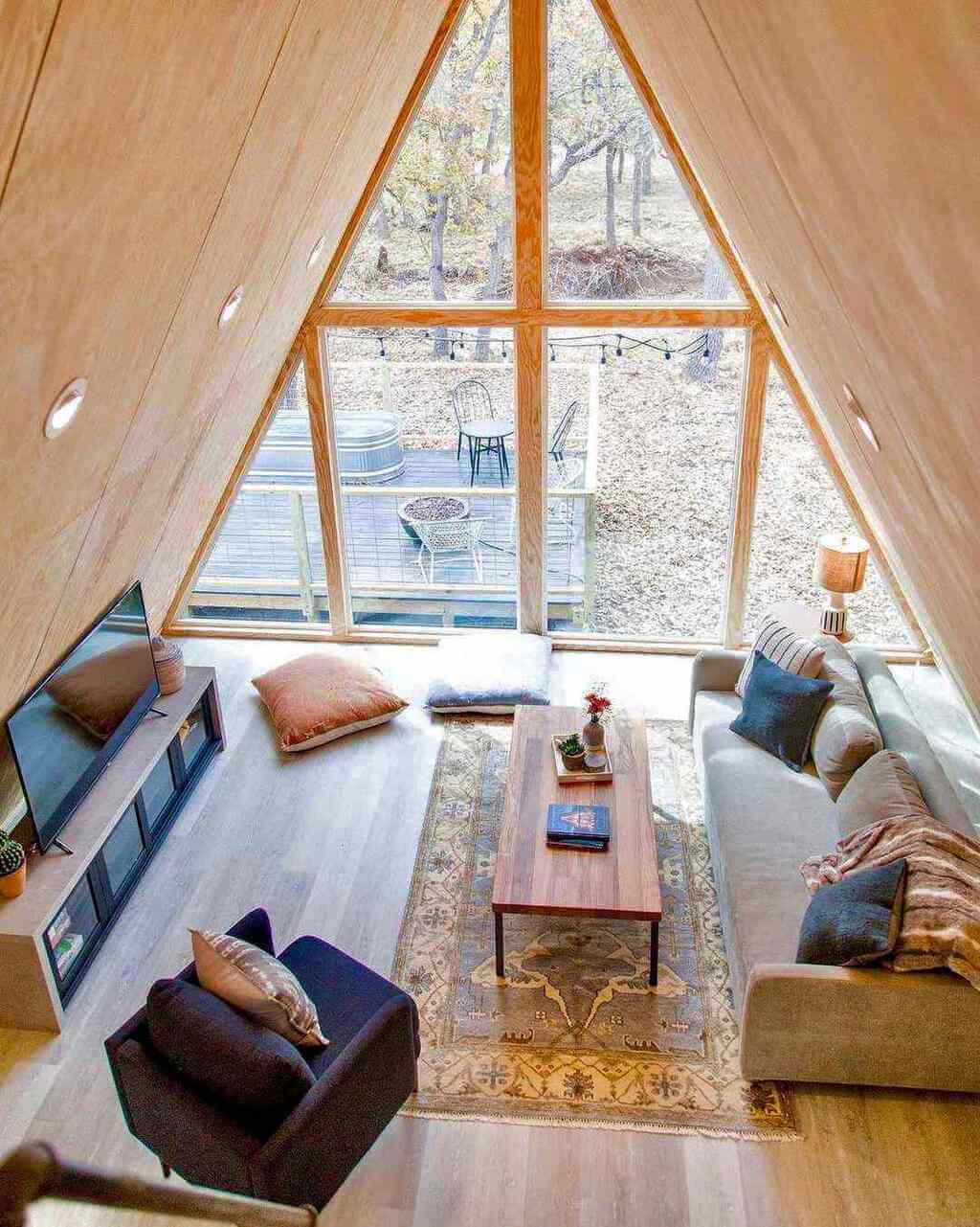 boho a frame cabin
