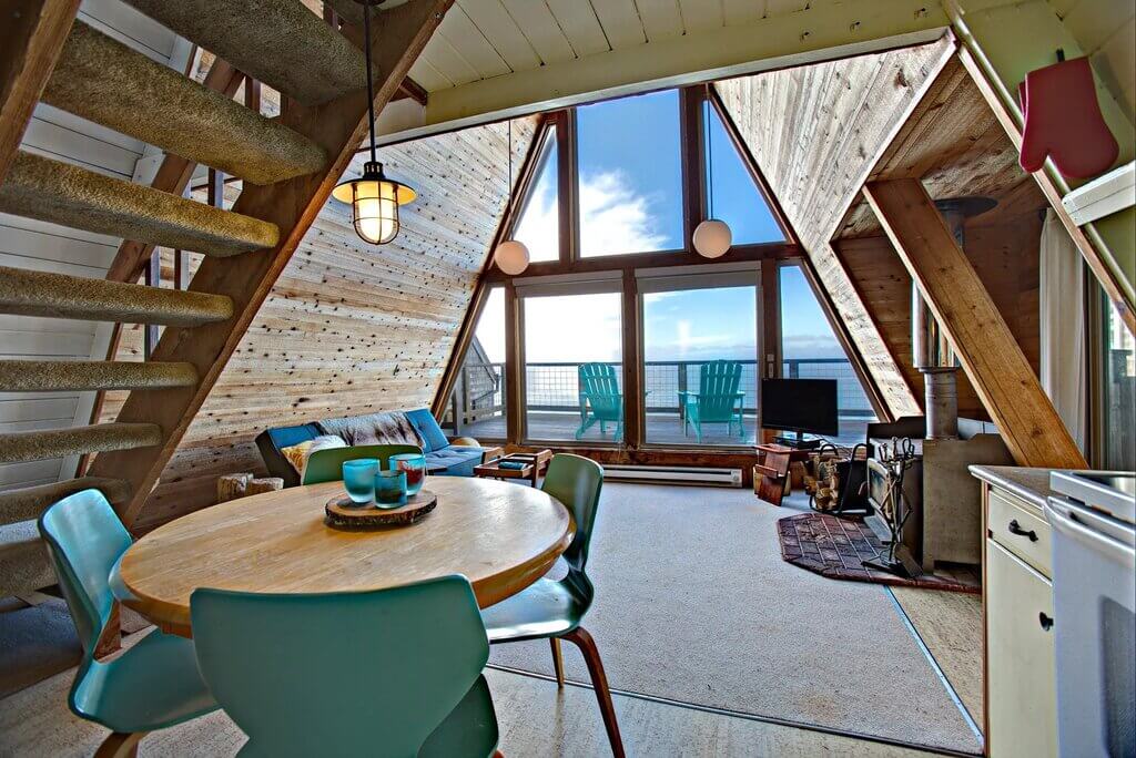 a frame cabin