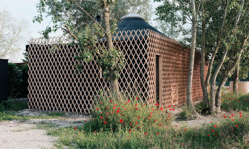 Contemporary Square Yurt House