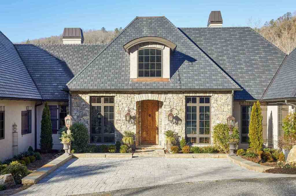Stone French Style Country Home