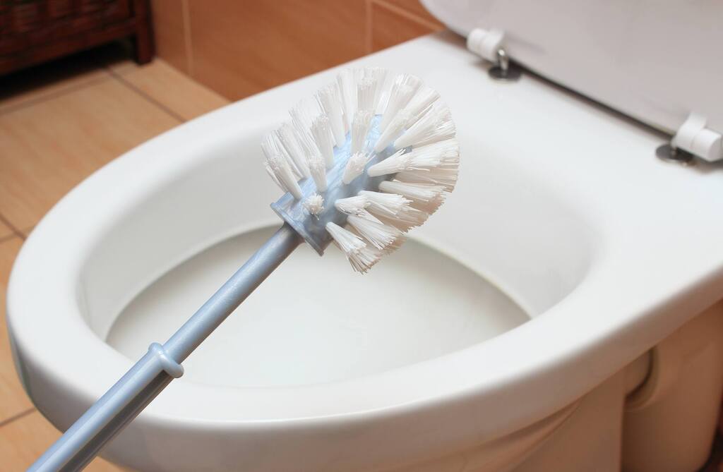 Use Toilet Brush for Unblock a Toilet 