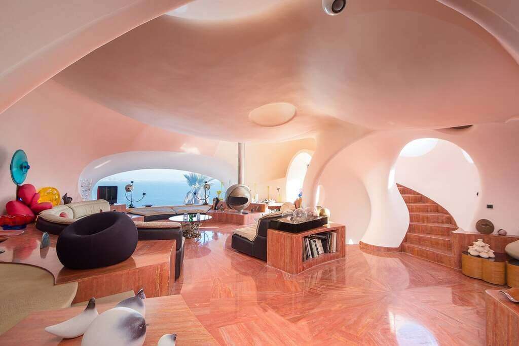 Interior of The Bubble House  – Cannes, France