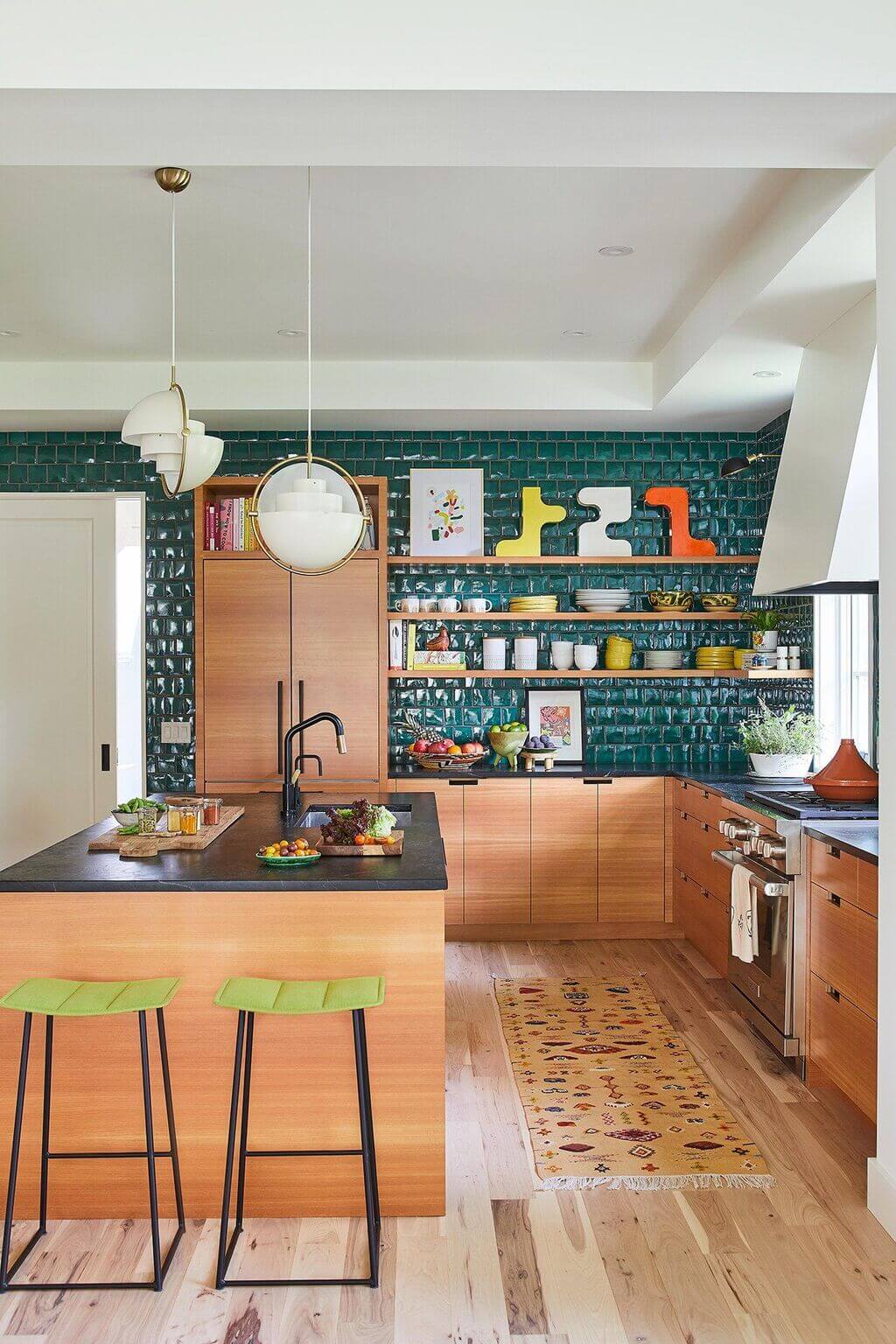 Backsplash with a Splash of Color