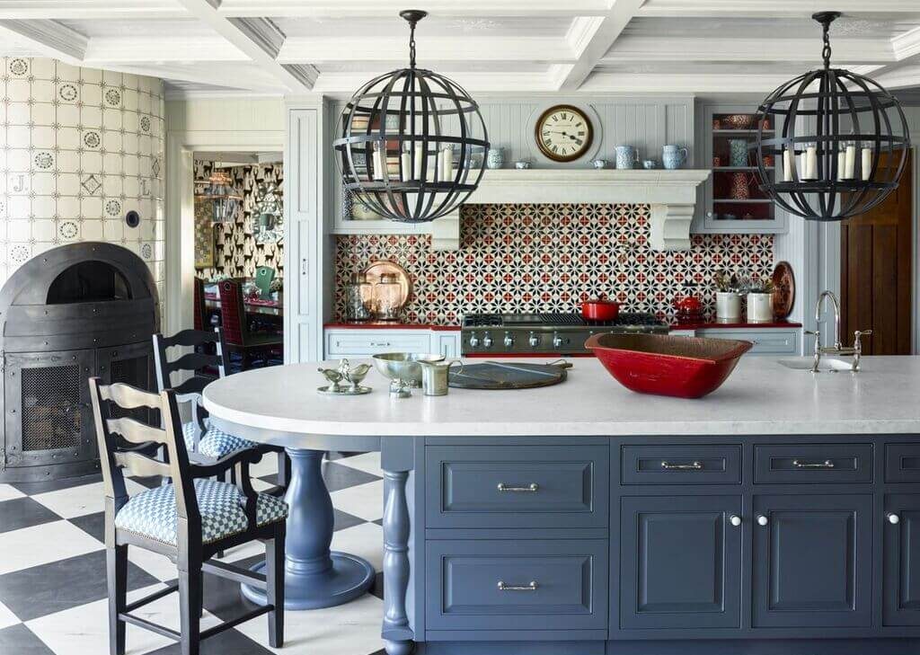 Quilt Motifs, on the Wall kitchen backsplash tile ideas