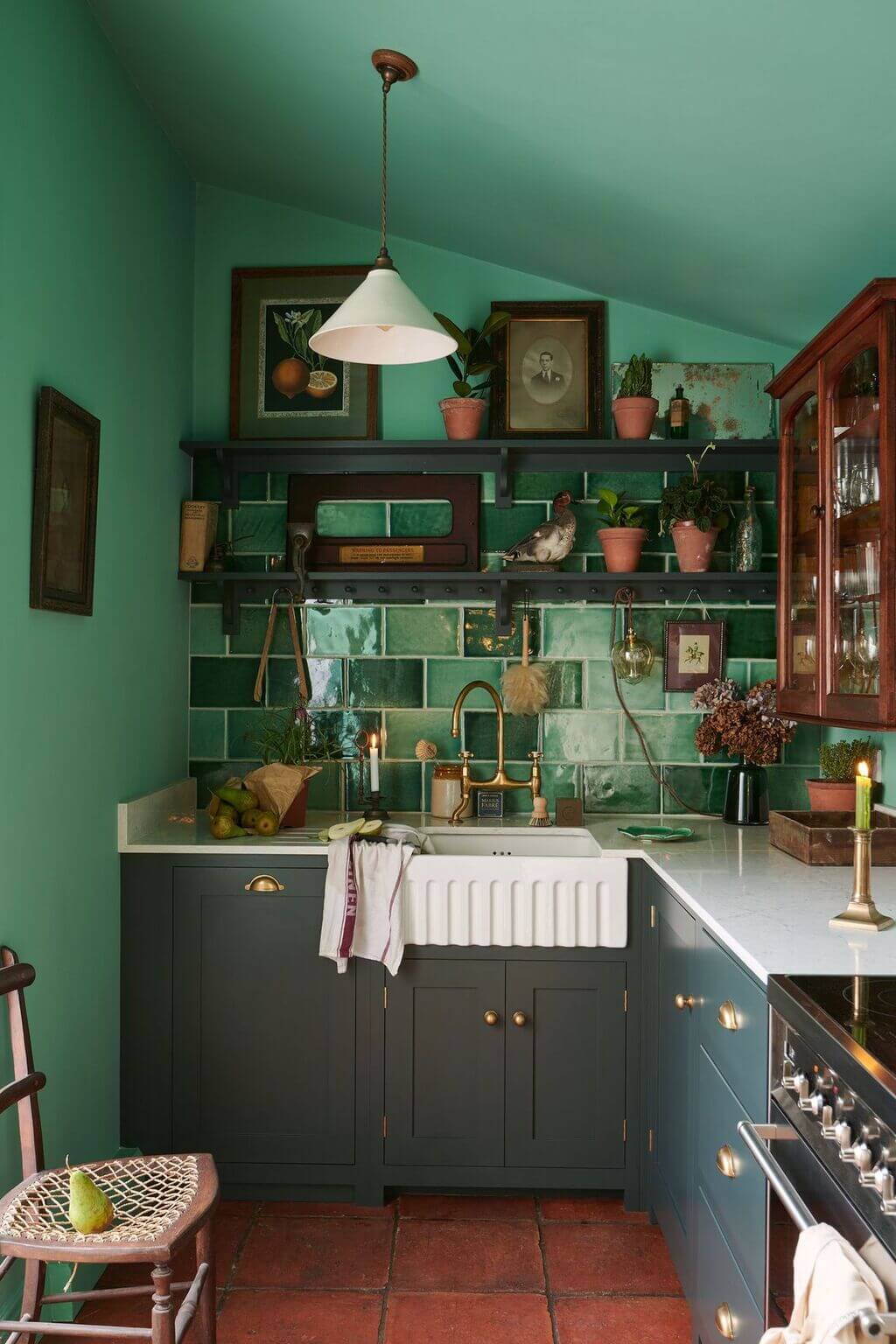 Fifty Shades of Green, and More kitchen backspace