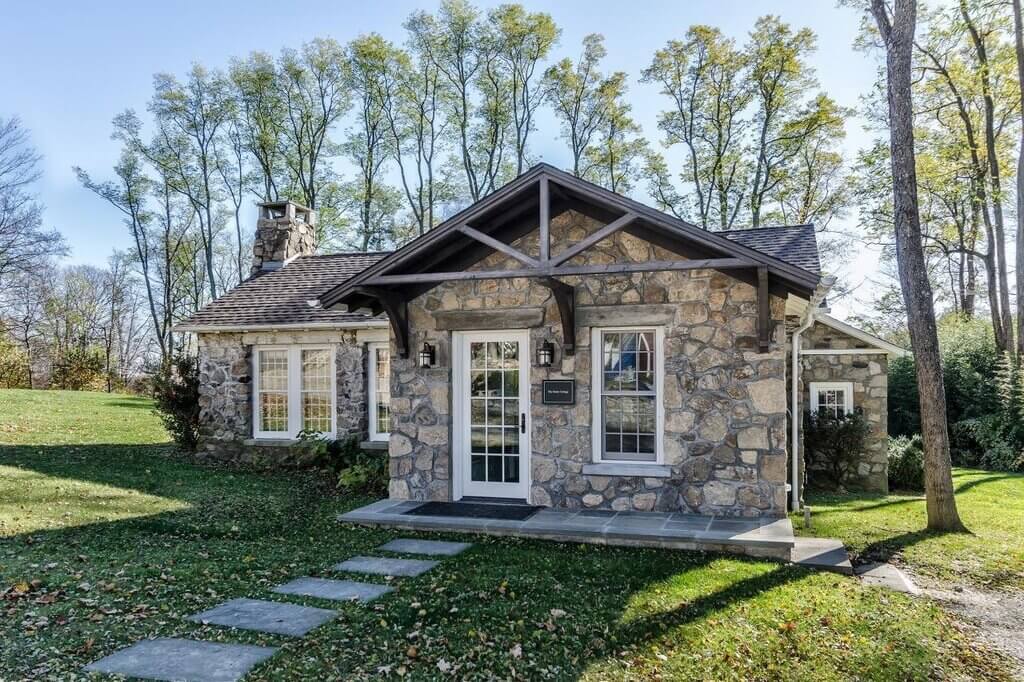 Exposed Stone Rustic Charm cottage style home