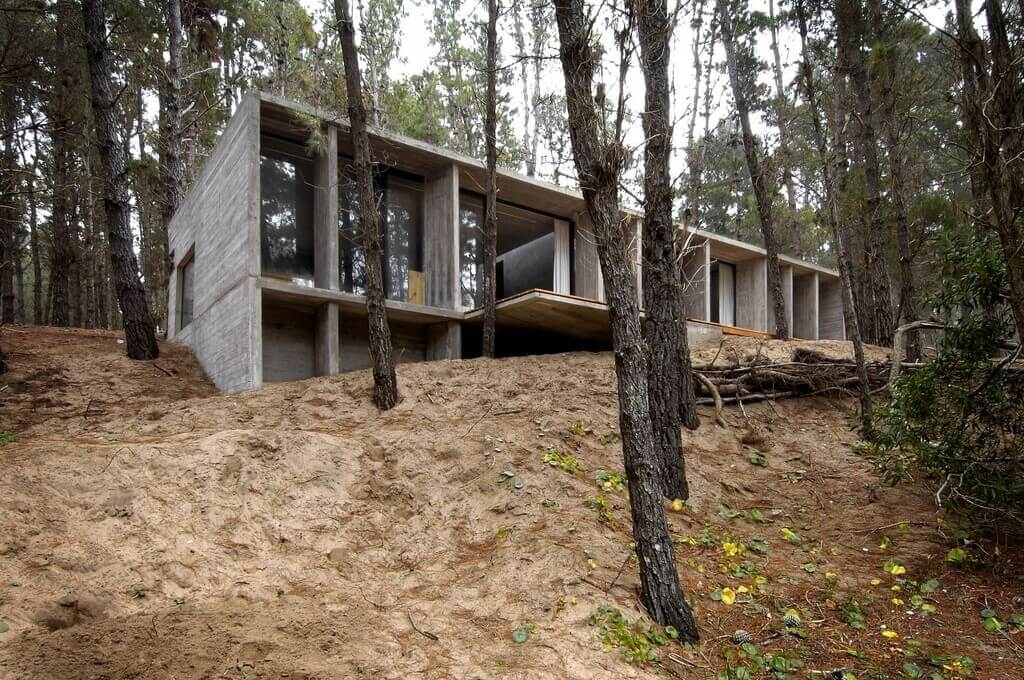 Concrete House in the Forest 