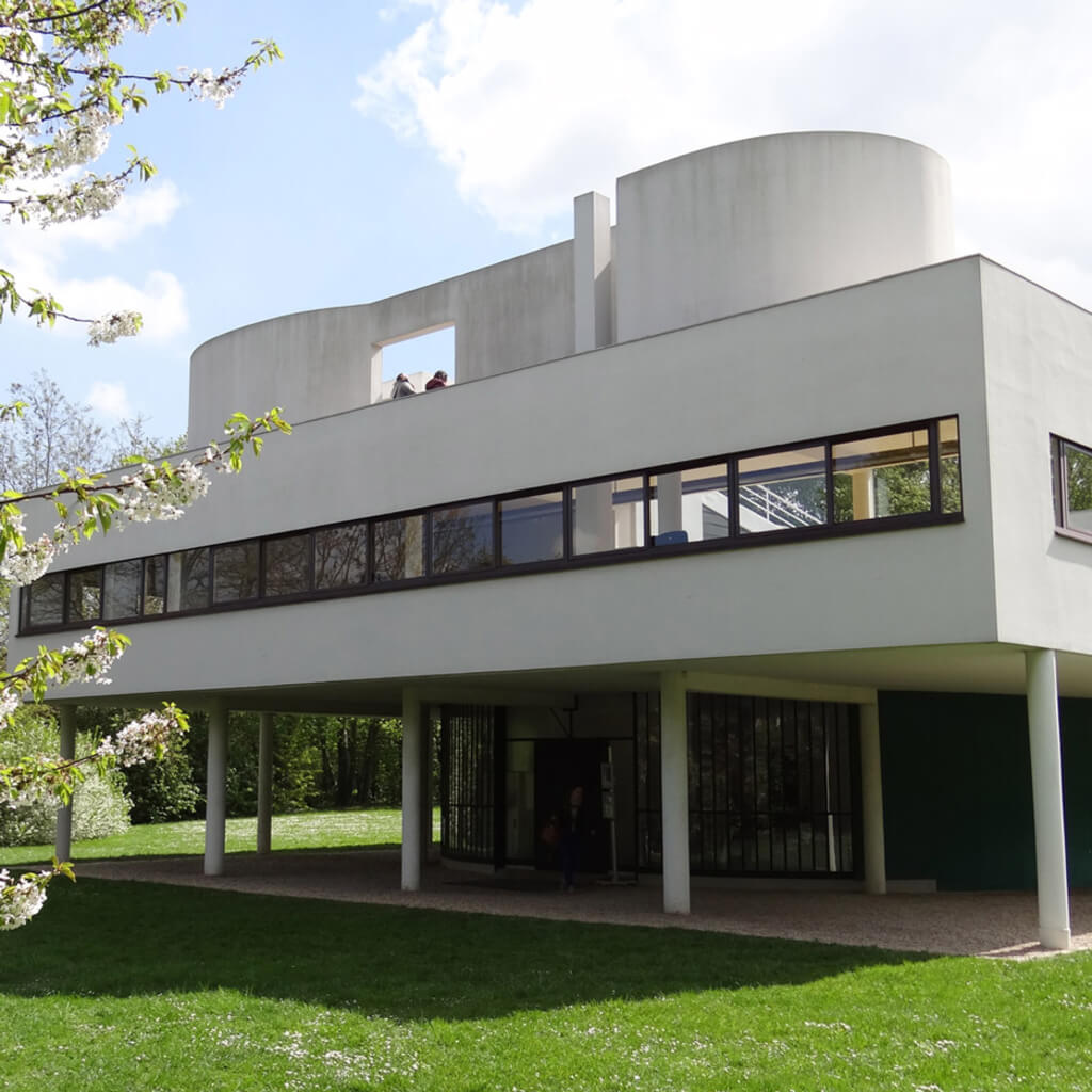 Villa Savoye: Concrete Floors in House, France