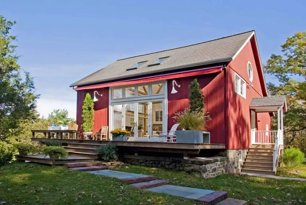 A Historic Barn  RevivedBarn Style House
