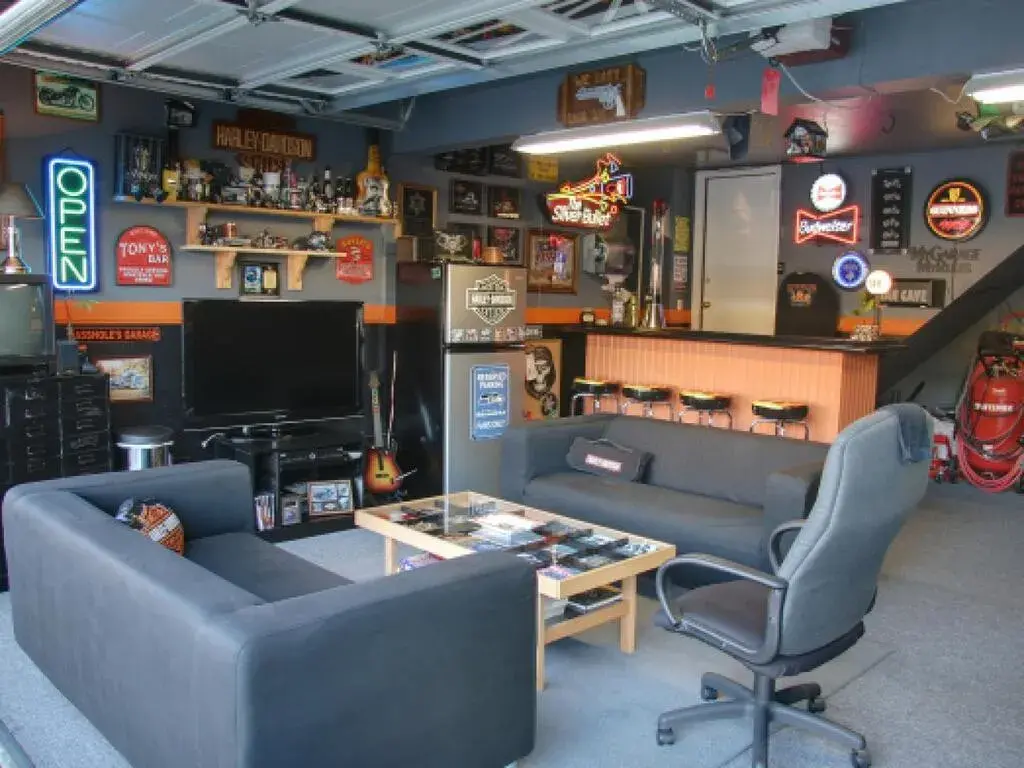 Man Cave with Furniture 