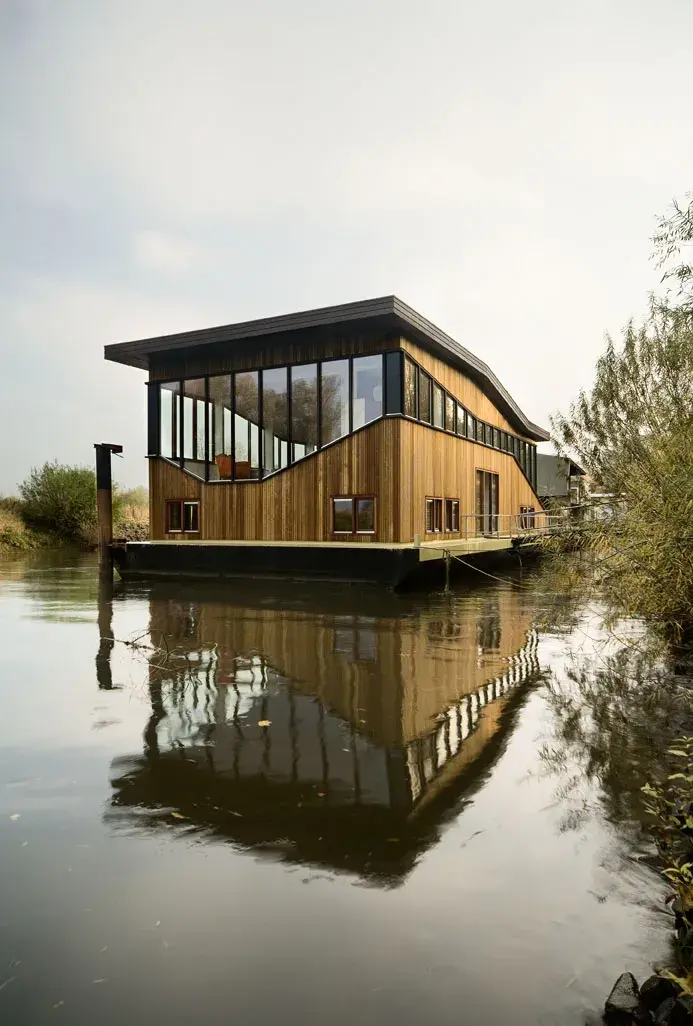Contemporary Style Floating House