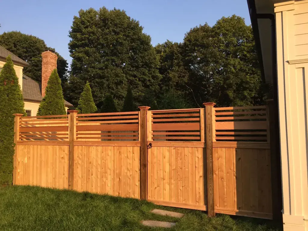Double-Height Privacy Fence 