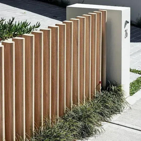 Contemporary Sleek Style privacy fence 