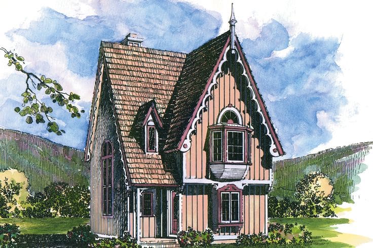 Victorian House with Steep Pitched Roof