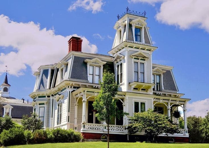 Second Empire Style Victorian House