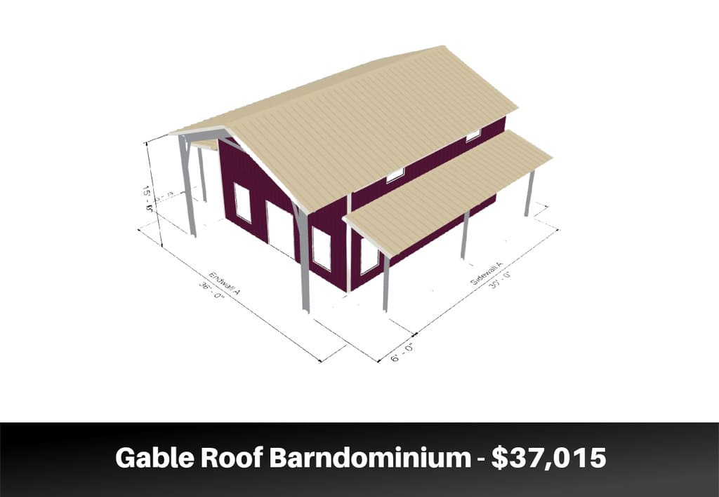Gable Roof Barndominium