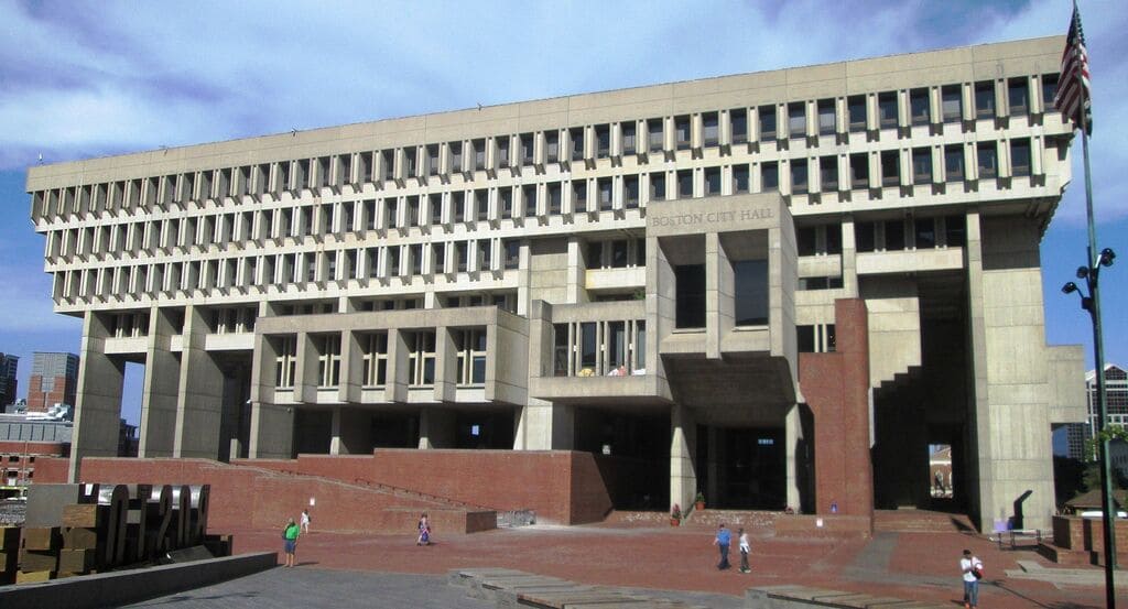 Boston City Hall by Architects Kallmann, McKinnell, and Knowles