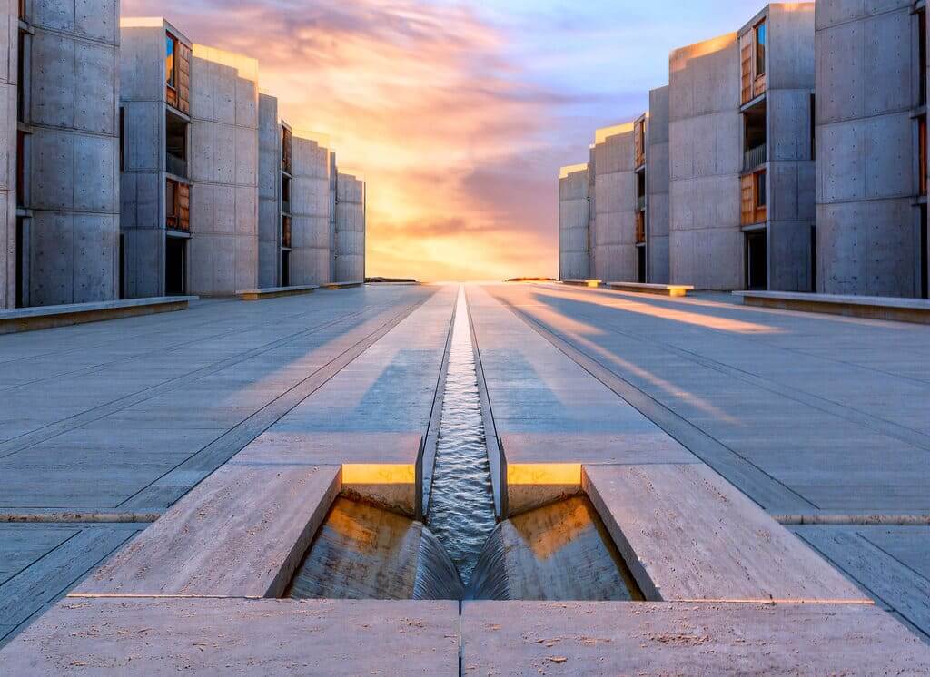 The Salk Institute by Louis I Kahn