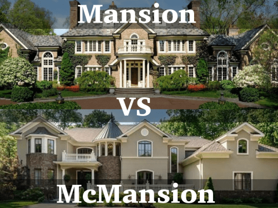mcmansion vs mansion