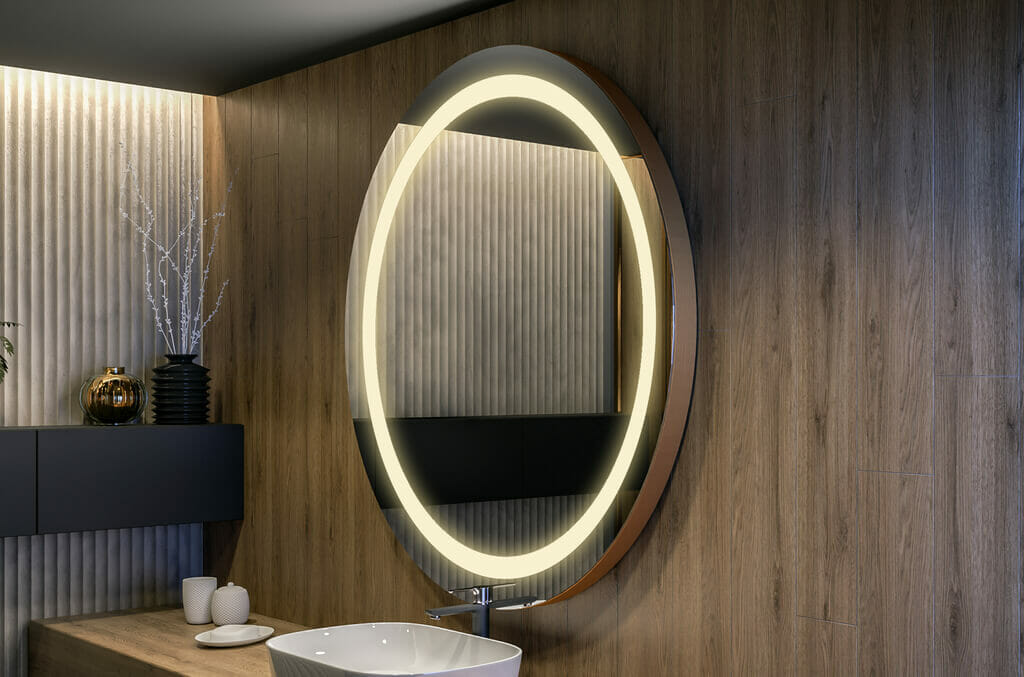 Mirror with Backlights