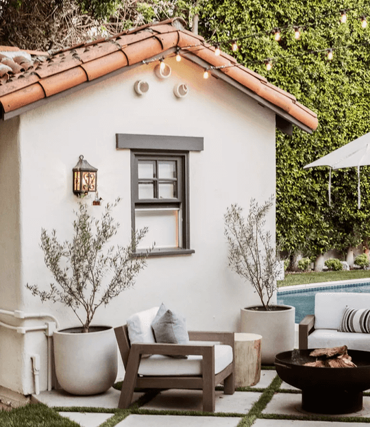 Patio Ambience Lighting with Wall Sconces