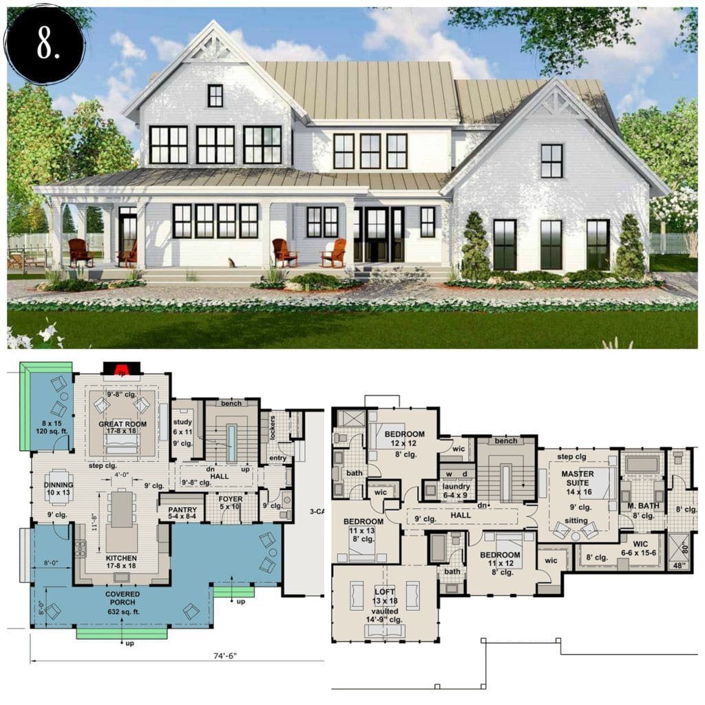 modern farmhouse plans