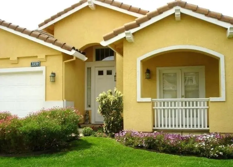 Cream and Yellow exterior color