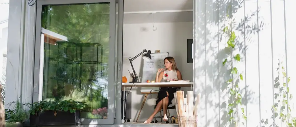 Transforming a Shipping Container into a Home Office