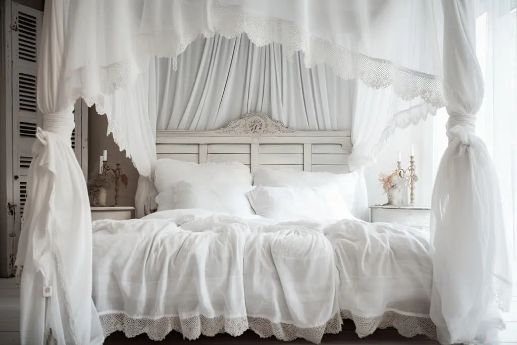 Use Lace Canopy on Your Bed