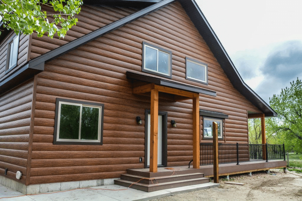 Split-Log Siding