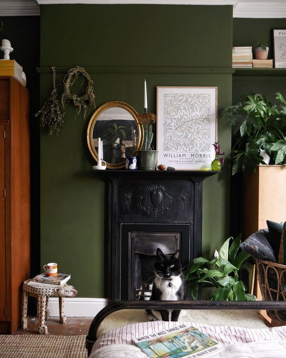Black and Forest Green interior