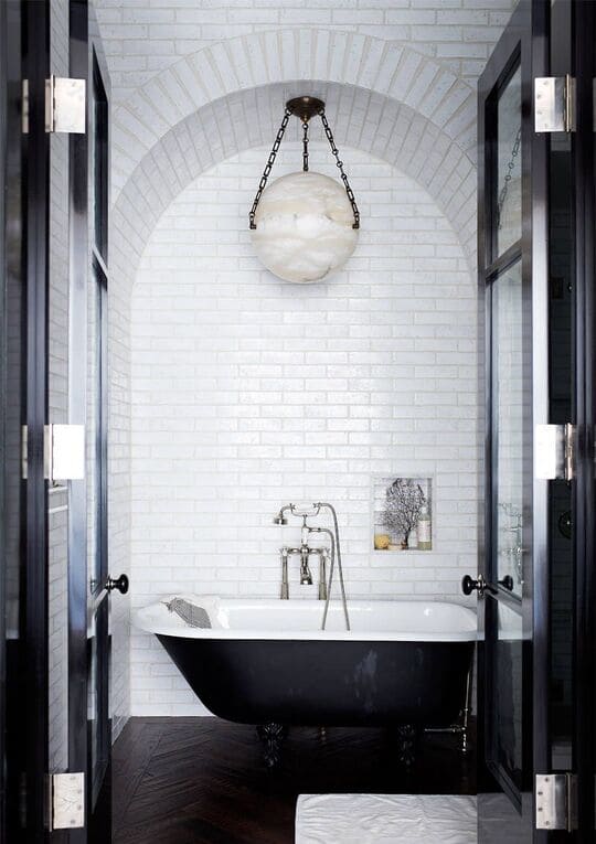 Black and White Master Bathroom Ideas