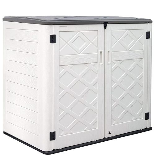 Kinying larger outdoor storage shed