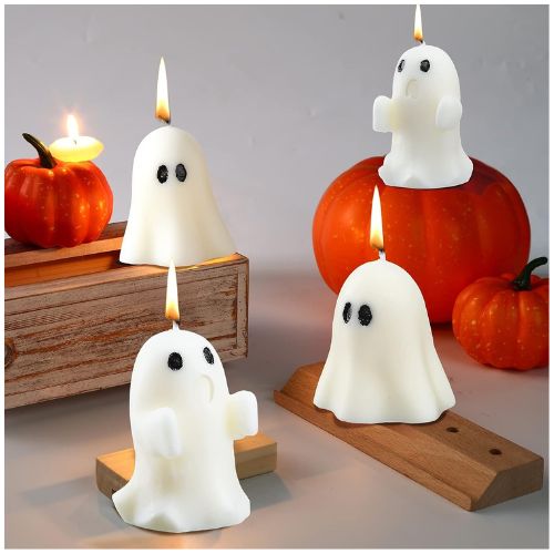 Large White Ghost Scented Candles