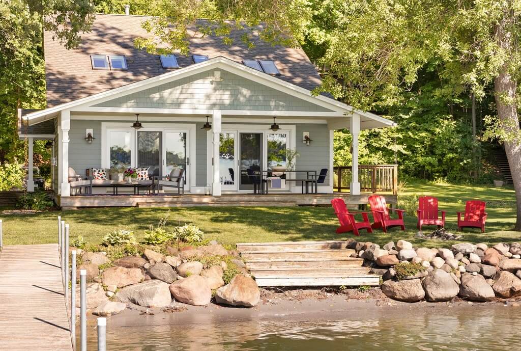 peaceful front porch design