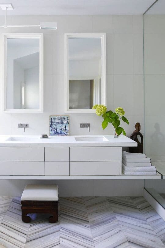 Modern Minimalist Master Bathroom Design