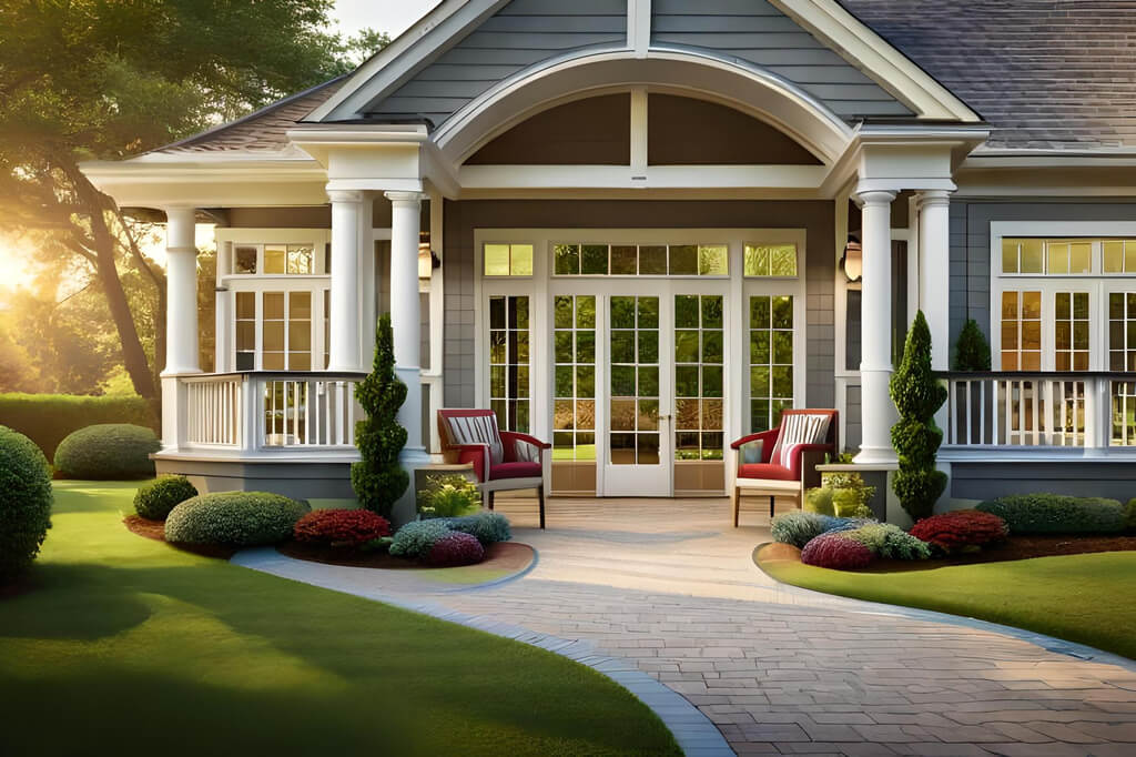 colorful porch design