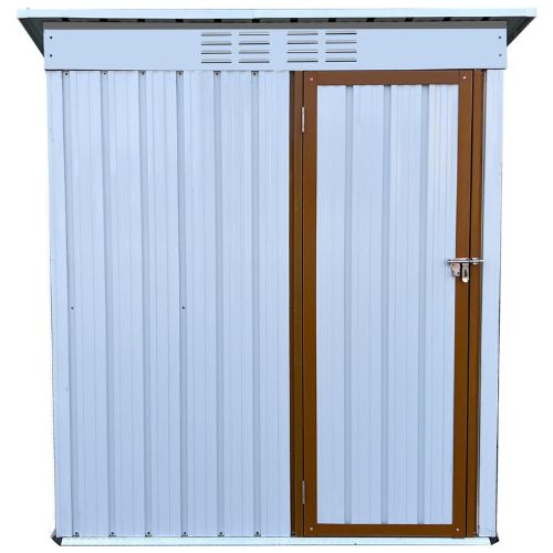 Outdoor Metal Lean-to Storage Shed