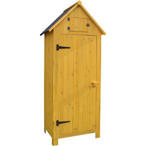 Outdoor Vertical Wooden Storage Shed for Tools