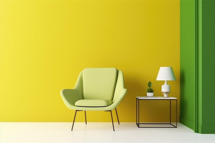Yellow and Deep Green interior
