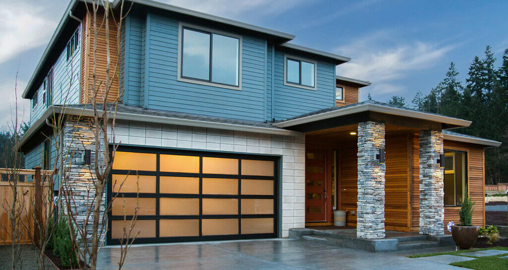 metallic garage door wrap