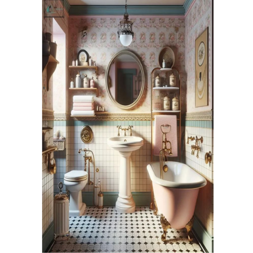 Retro Theme Bathroom