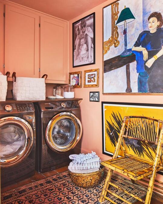 Bring a Little Eclecticism laundry room