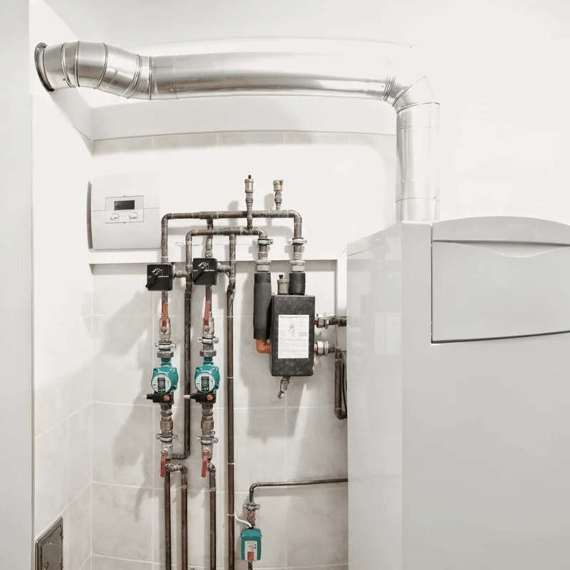 Power vent water heater