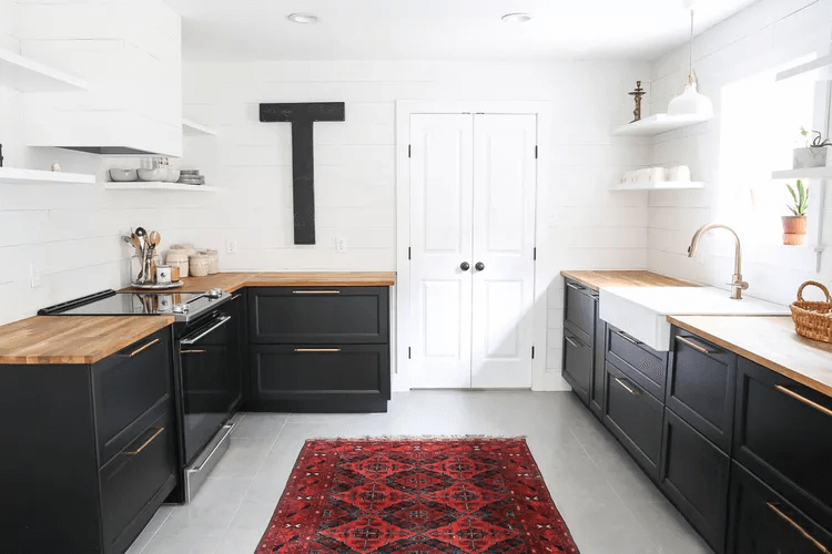 Simple Boho Shiplap Kitchen