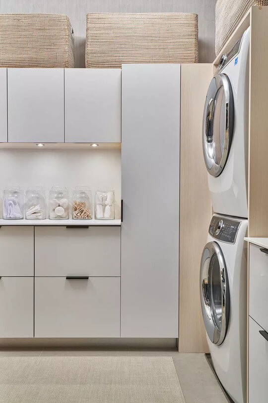 Sleek and Contemporary laundry room