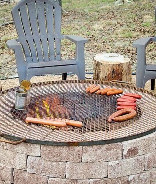 DIY Firepit with Cooking Grate
