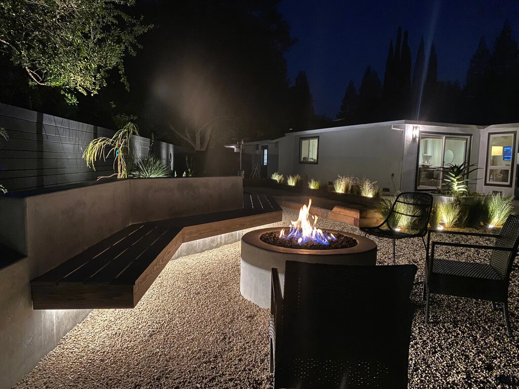 Fire Pit with Lights